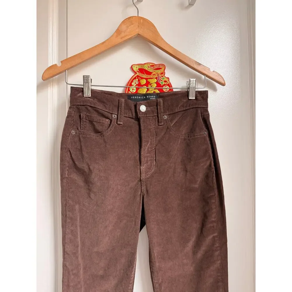 Veronica‎ Beard Carly Corduroy Kick-Flare Jeans 25